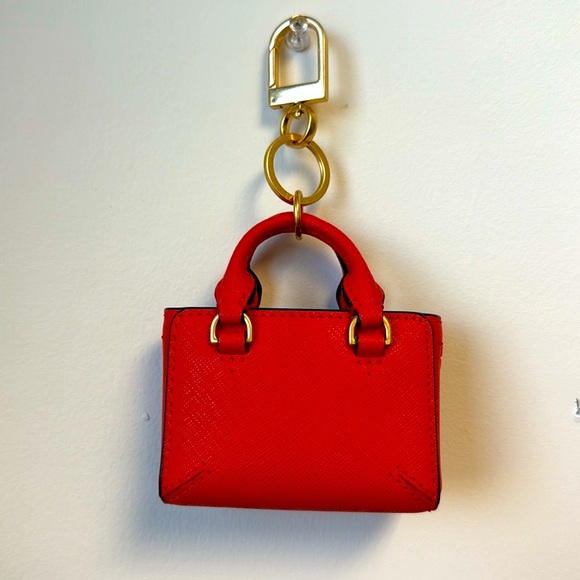 Tory Burch Mini Leather Purse Bag Charm - Picture 2 of 3